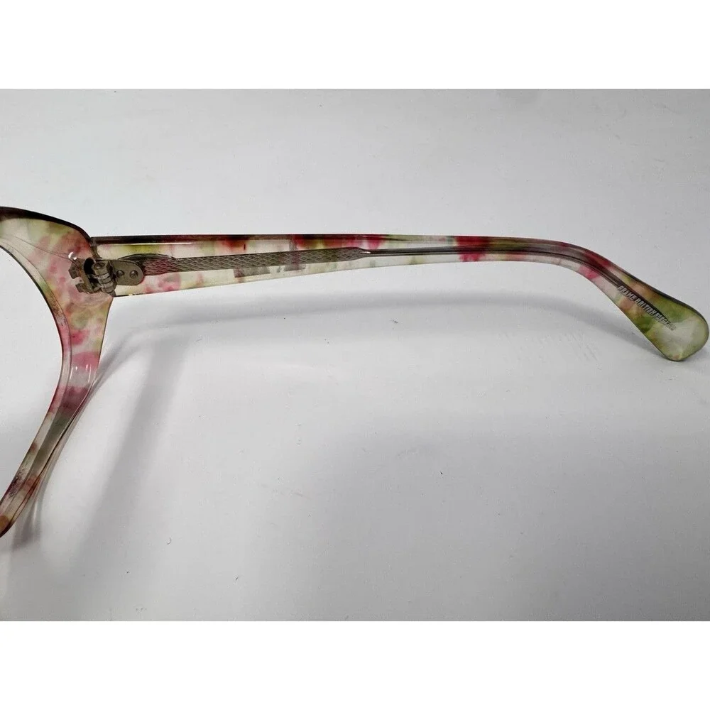 Vintage Confetti Acetate Eyeglass Frames Only 50-17-135 British Hong Kong NOS B